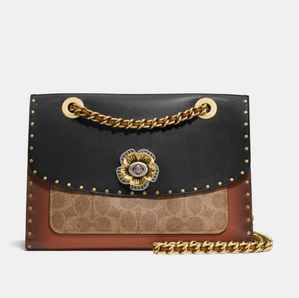 Parker with Rivets and Snakeskin Detail - NWT